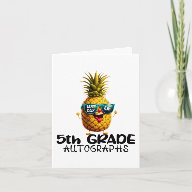 Cartão Dia De Graduação Automática De Graus 5 (Frente)