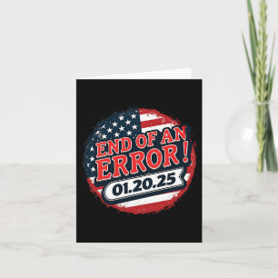 Cartão Dia De Inauguração 2025 Fim De Um Erro Anti Trump 