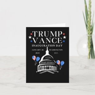 Cartão Dia de Inauguração da Vance Trump