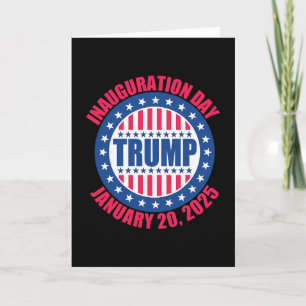 Cartão Dia de Inauguração de Trump 2025 EUA Patriótico Ja