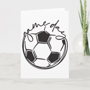 Cartão Dia de Jogo de Futebol Mãe de Futebol Mãe de Futeb