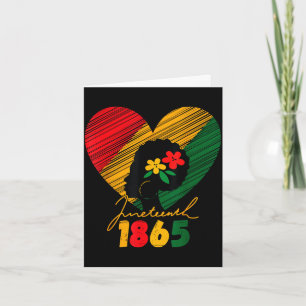 Cartão Dia de Juneteenth mulheres negras lembrando meus a