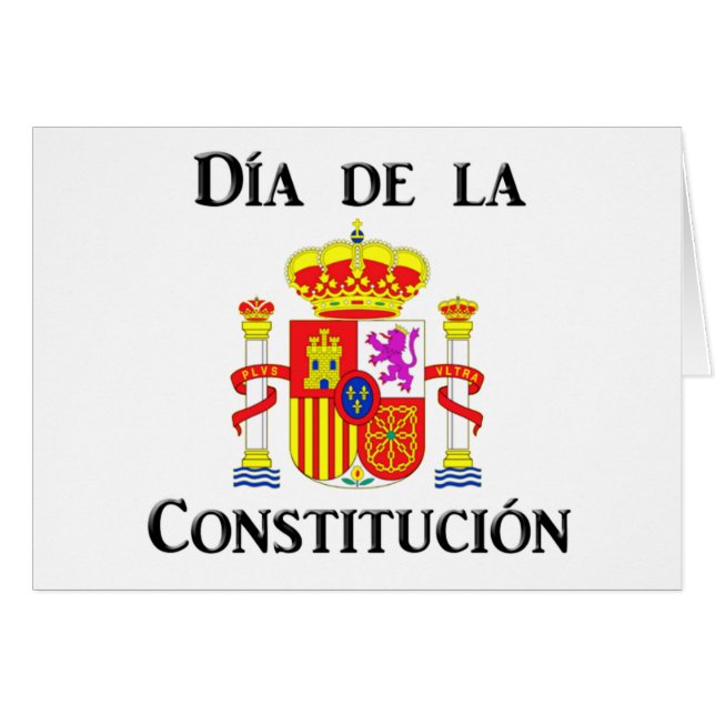 Cartão Día de la Constitución - Espanha (Frente Horizontal)