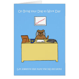 Cartão Dia de Levar seu Cachorro para o Trabalho 23 de Ju