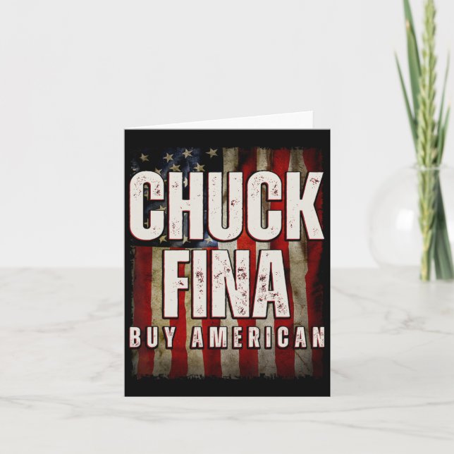 Cartão Dia de Libertação Comercial do Chuck Fina, comprar (Frente)