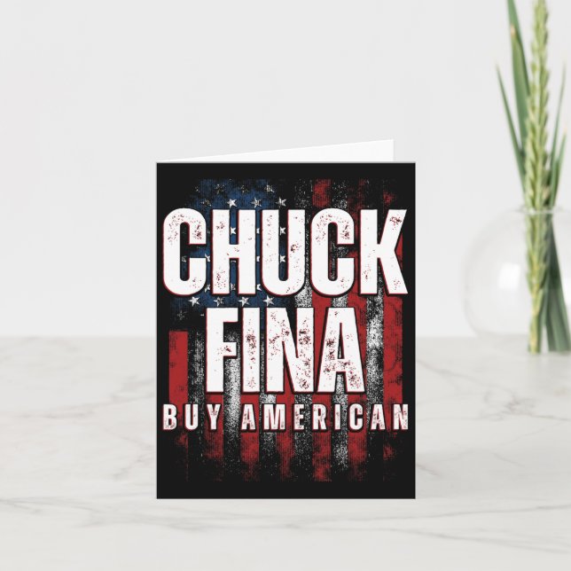 Cartão Dia de Libertação Comercial do Chuck Fina, comprar (Frente)
