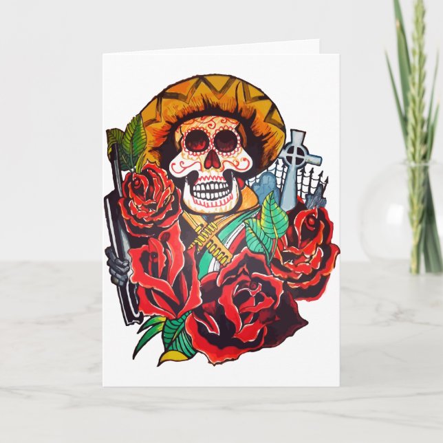 Cartão dia de los muertos (Frente)