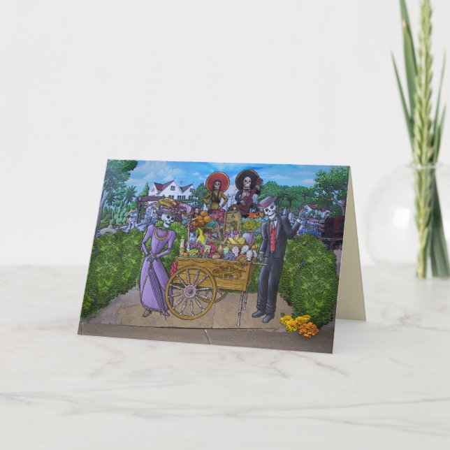 Cartão Dia de los Muertos (Frente)