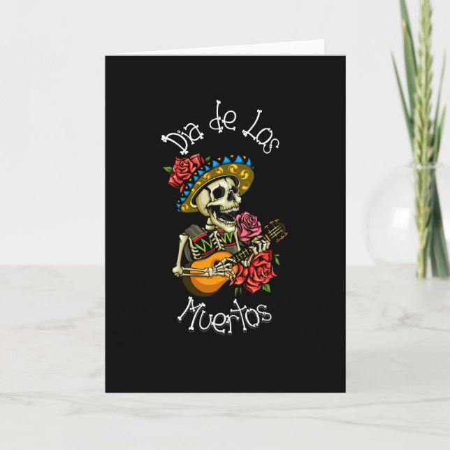 Cartão Dia de los Muertos- Caveira de Açúcar (Frente)