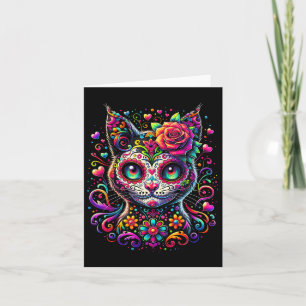 Cartão Dia De Los Muertos Cinco De Mayo Cat Sugar Skype