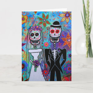 CARTÃO DIA DE LOS MUERTOS WEDDING