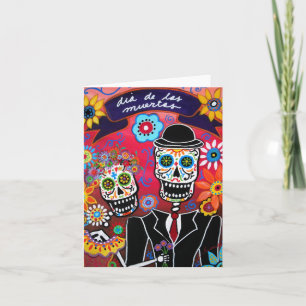 CARTÃO DIA DE LOS MUERTOS WEDDING CARD
