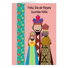 Cartão Dia de los Reyes Magos Niña