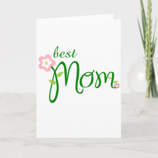 Cartão Dia de mãe - best mom