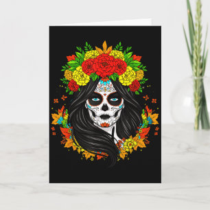 Cartão Día De Muertos La Catrina Dia Dos Mortos Mulheres