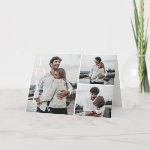 Cartão Dia de os namorados 3-Cartão com fotos De Amor Sim
