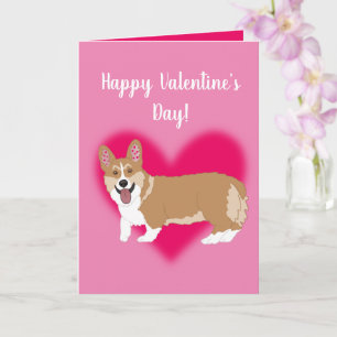 Cartão dia de os namorados Corgi