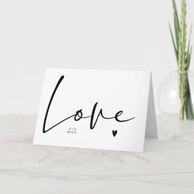 Cartão Dia de os namorados de Aniversário do Amor (Frente)