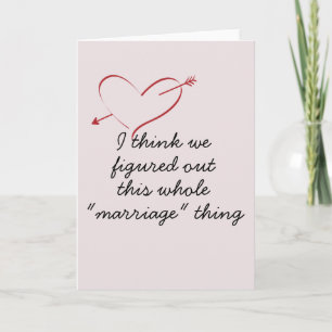 Cartão Dia de os namorados de Aniversário do Amor casamen