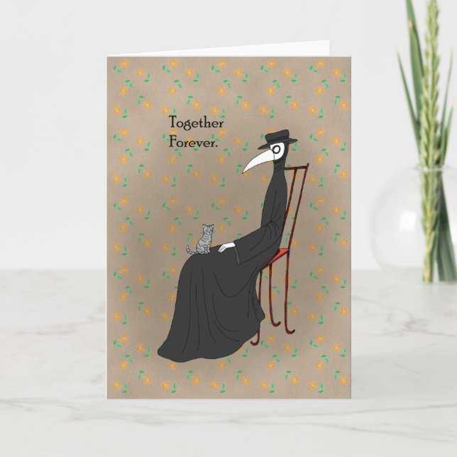 Cartão Dia de os namorados de aniversário do doutor Plagu (Frente)