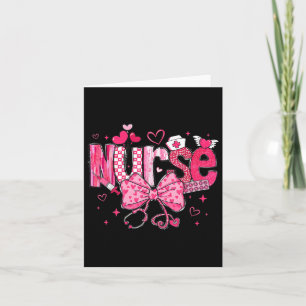 Cartão Dia de os namorados de Enfermeira Bonita Stethosco