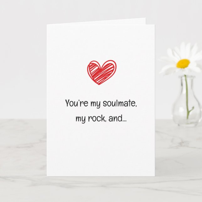 Cartão Dia de os namorados de Piada de Aranha Moderna e E (Planta pequena)