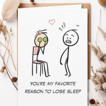 Dia de os namorados Engraçado Facial de Stickman