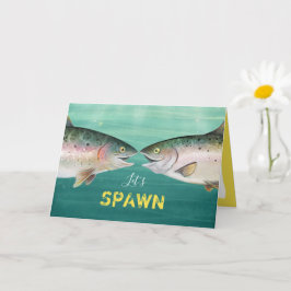 Cartão Dia de os namorados Engraçado Monograma de Peixes