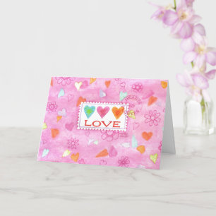 Cartão dia de os namorados Enviando LOVE para você Cart