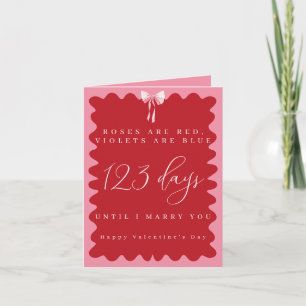 Cartão Dia de os namorados Fiance Marido Para Ser Esposa