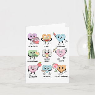 Cartão Dia de os namorados Groovy Maestra Professor espan