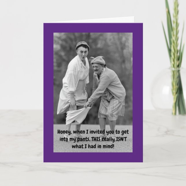 Cartão DIA DE OS NAMORADOS Lésbica FUNNY (Frente)