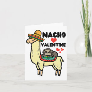 Cartão Dia de os namorados Llama Nacho Namorados Mexicano