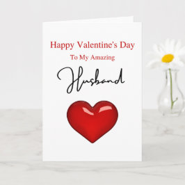 Cartão Dia de os namorados Marido Incrível