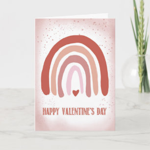 Cartão Dia de os namorados para Amar Rosa Mole Pintado à