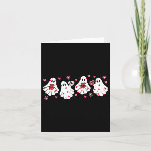 Cartão Dia de os namorados Retro Ghost Boo Spookens Fanta