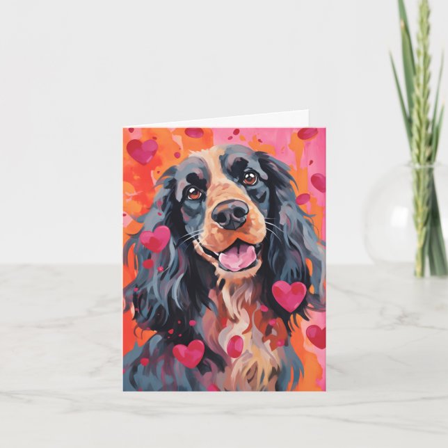 Cartão Dia de os namorados Springer Spaniel (Frente)