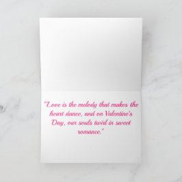 Cartão Dia de os namorados-Sweet Romance