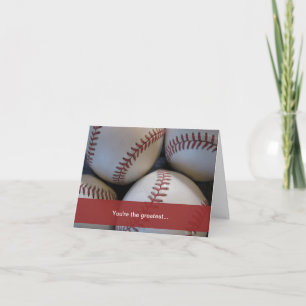 Cartão dia de os pais, Baseball
