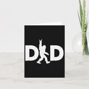 Cartão Dia de os pais Bigfoot pai