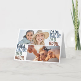 Cartão Dia de os pais BRUH DE PAI DE PAI DADA Personaliza