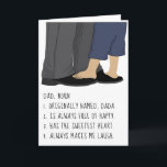 Cartão Dia de os pais Card/Personalize Pai, substantivo<br><div class="desc">Placa de Dia de os pais/Personalize "Pai, substanciar"Personalize excluindo o texto na frente e no dentro do cartão e substitua-o pelas suas próprias mensagens. Escolha seu estilo de fonte, cor e tamanho favoritos. Mude facilmente o texto para criar um cartão para outras comemorações: Aniversário, Dia de os namorados, etc.Tamanho: Os...</div>