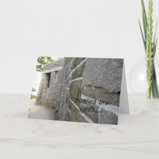 Cartão Dia de os pais Castle Wall (Frente)