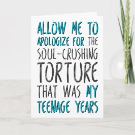 Cartão Dia de os pais Da Filha, Permita-Me Desculpar-Me