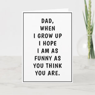 Cartão Dia de os pais de aniversário Piada engraçado
