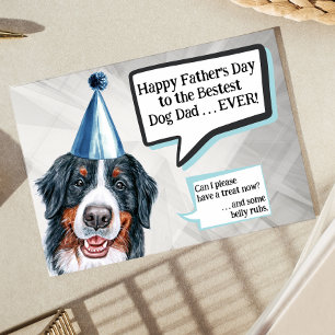 Cartão Dia de os pais de Cachorro Bernese Pai
