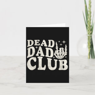 Cartão Dia de os pais De Clube De Pai De Morto Vintage En