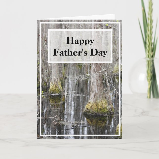 Cartão Dia de os pais de Fotografia do Swamp (Frente)