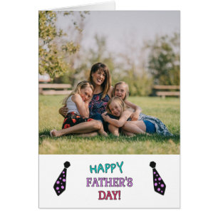 Cartão Dia de os pais de Fotografias Personalizadas da Fa