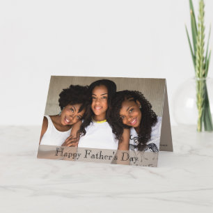 Cartão Dia de os pais de fotos da família